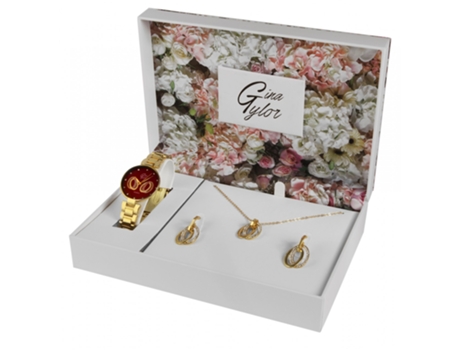 Conjunto Relógio + Joalharia GINA TAYLOR