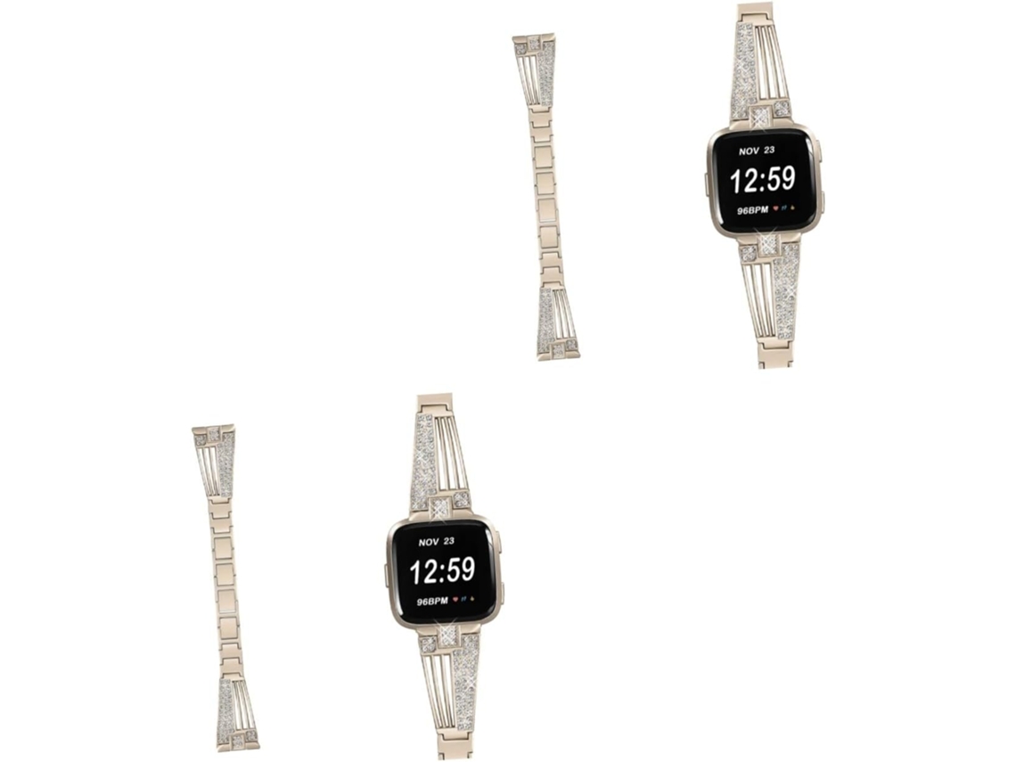 Conjunto De 2 Pulseiras Aço Inoxidável Para Relógio, Com Design
