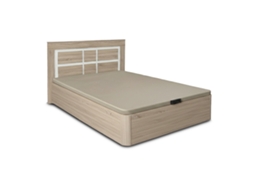 Conjunto De Cama Dobrável Com Arrumação Cambria De 150 Cm Cabeceira Kiara Cambria E Branca Saldosystocks
