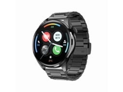 (preto) Pulseira Inteligente À Prova D'água Ip67 Com Pulseira De Aço De 1,46 Polegadas, Chamadas Bluetooth/monitoramento De Frequência Cardíaca