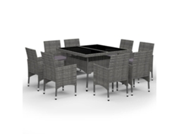 Dining Set, Dining Sets Vidaxl Cinzeto Rattan / Vime (n/a)