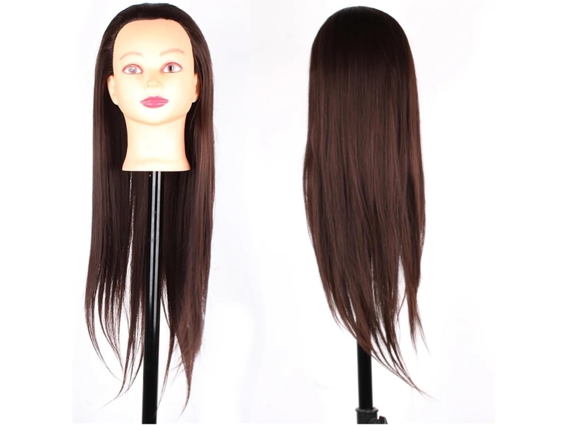 Cabeça de manequim com cabelo sintético para treinamento SFUSHOS