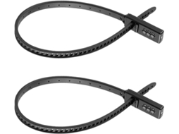 Cadeado De Combinação Para Capacete Bicicleta 2 Unidades, Resistente E Ajustável, Com Corpo Em Aço Liga, Antifurto
