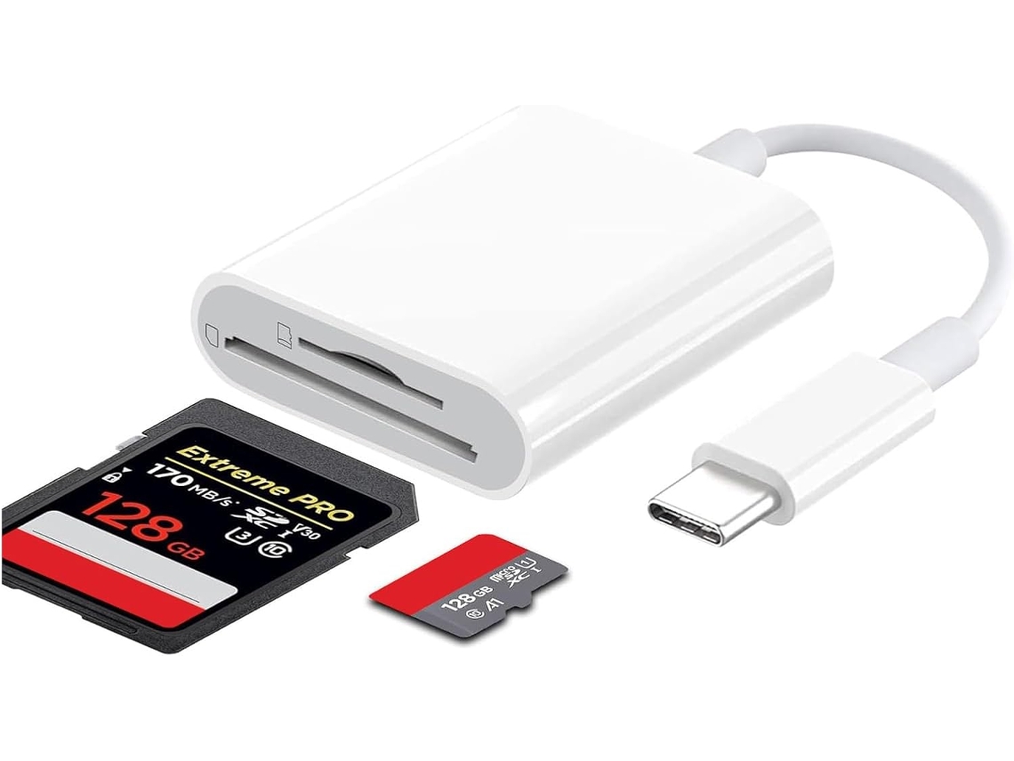 Leitor De Cartão Sd Usb-c Com Adaptador Micro Sd