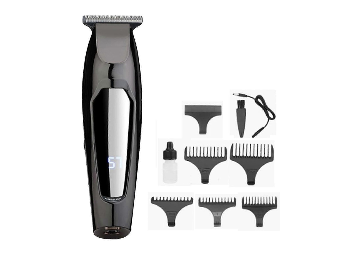 Máquina De Cortar Cabelo Elétrica Recarregável Via Usb, Profissional, Com Visor, Para Uso Masculino.