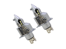 Lâmpadas LED H4 30w, pacote com 2 unidades, iluminação 360° para veículos, faróis de carro.