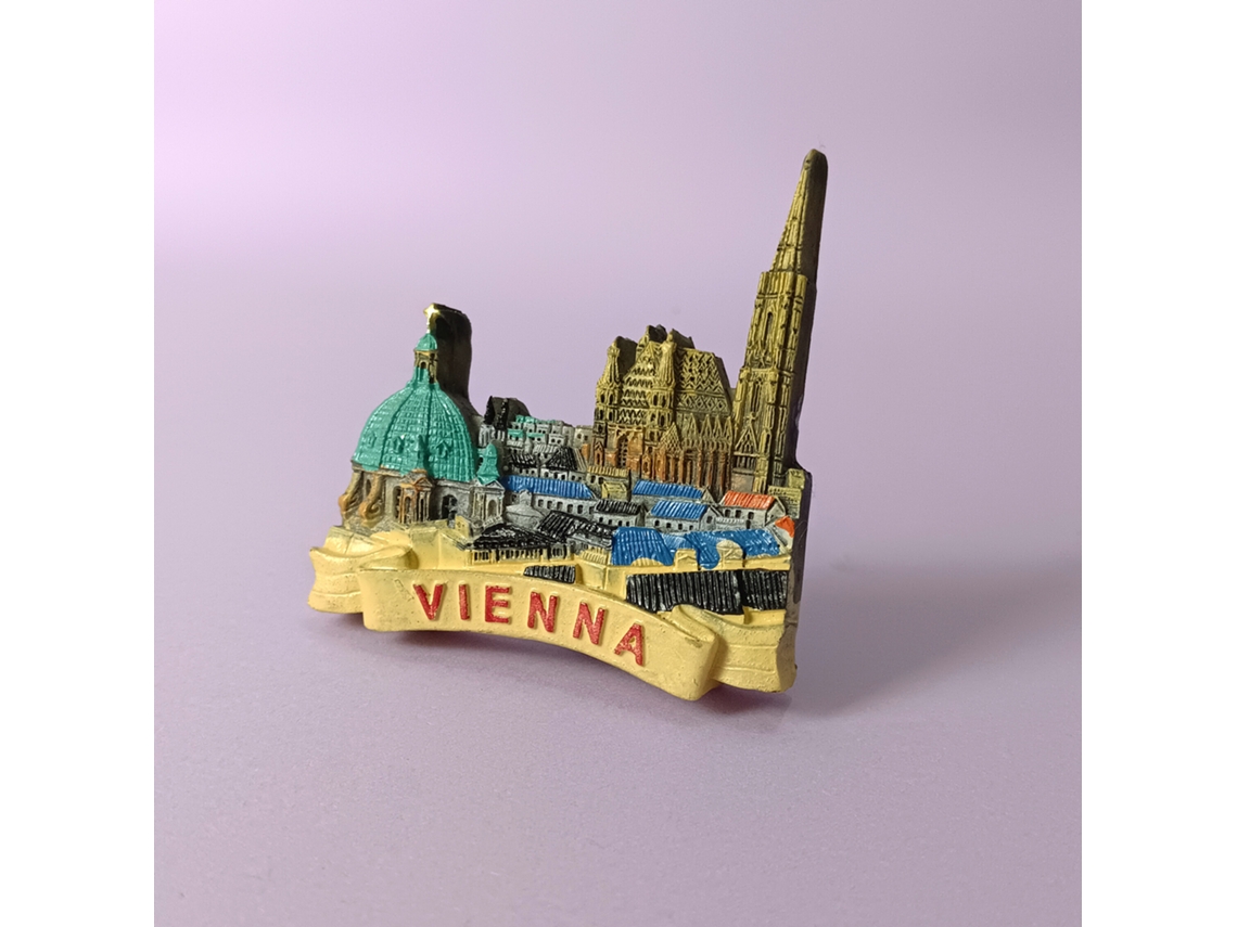 (panorama De Viena, Áustria) Ímãs De Geladeira Europeus: Dinamarca, Finlândia, Islândia, Rússia