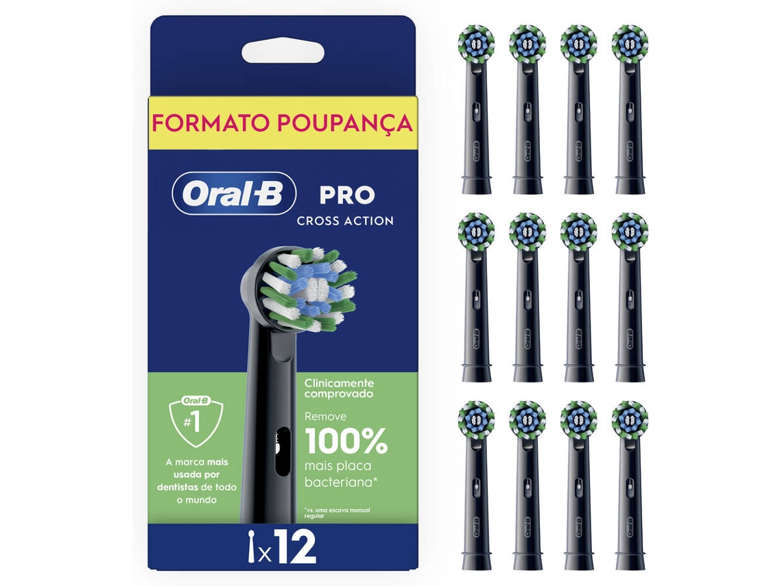 Recarga Escova de Dentes ORAL-B Pro Cross Action (12 Unidades)