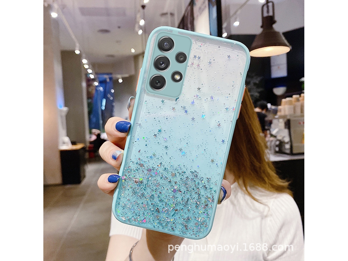 Capa de Telefone EOOCOO (proteção de Epóxi Estrela Glitter)