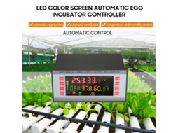 Controlador de Incubadora Automática com Tela Led Colorida para Ovos de Aves com 5 Modos de Incubação