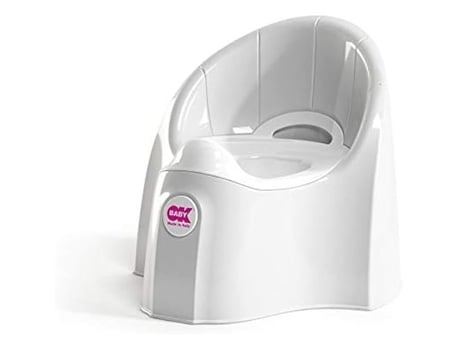 OKBABY Pasha Penico Infantil Assento Anatômico e Recipiente Removível Branco