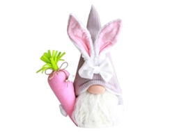 Boneca Sem Rosto de Páscoa com Coelho, Decoração de 24cm para Presente LAXISCREED