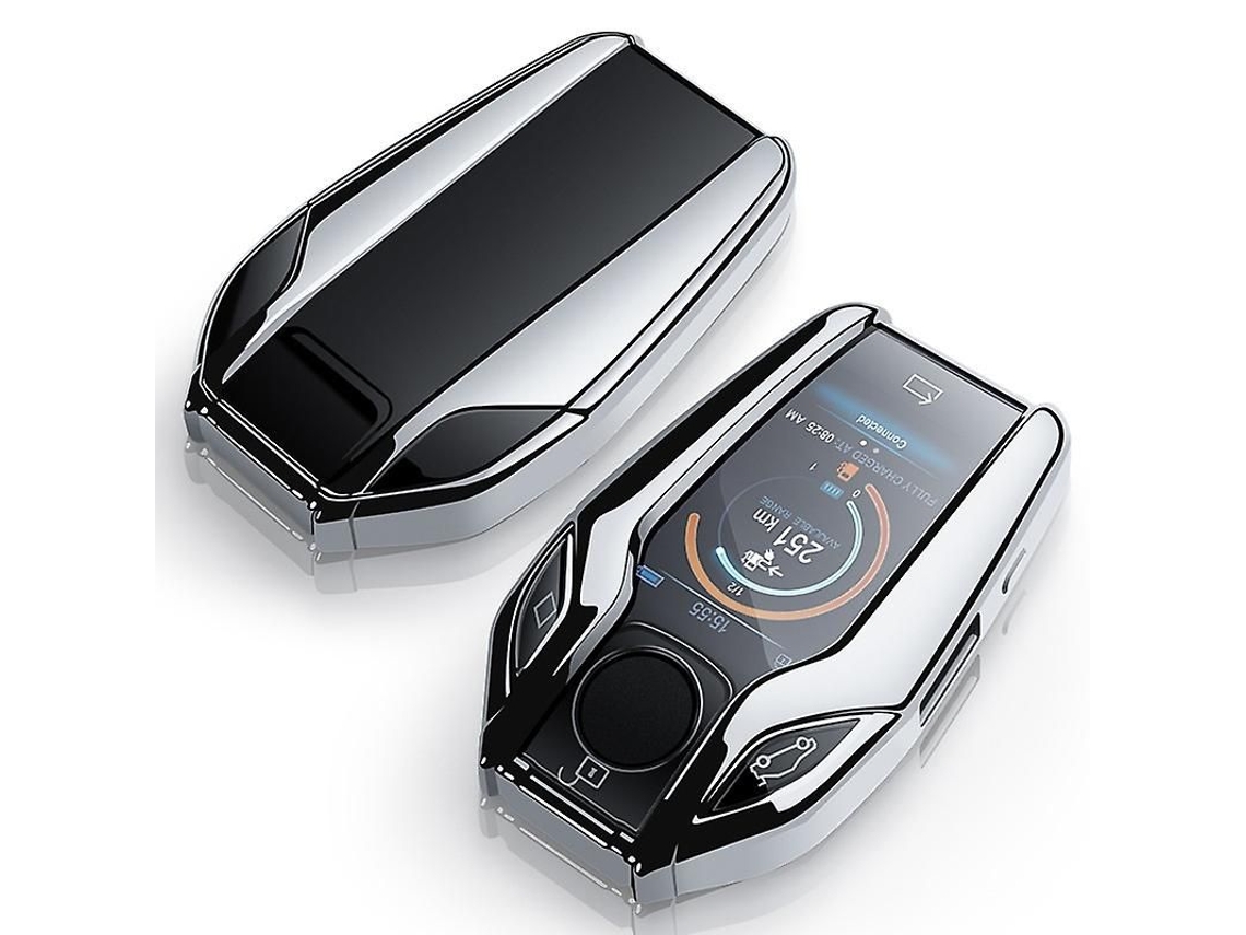Capa De Chave De Carro Com Ecrã Digital Para Bmw Série 5 E 7
