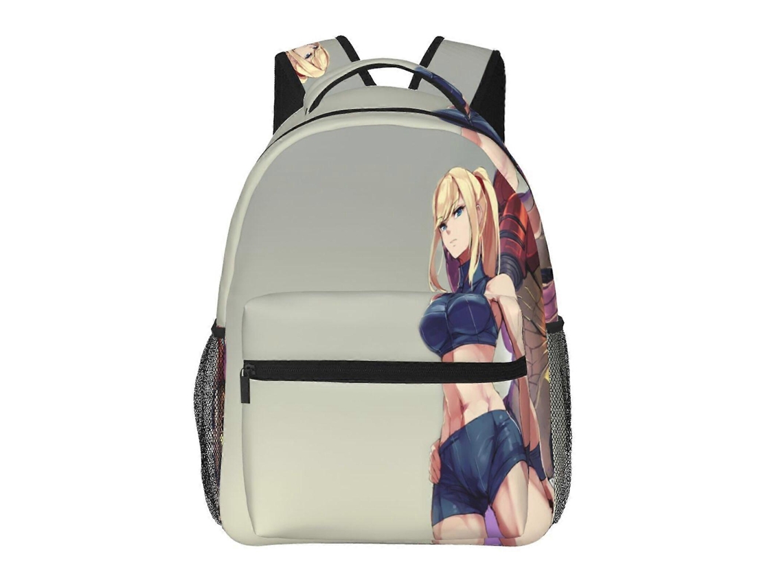 Mochila De Estudante Metroid E117, Durável E Leve, Com Alça De Ombro Impermeável E Respirável. Olysi Shop
