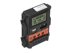 Laxiscreed Controlador De Carga Solar Com Visor Lcd E Duas Portas Usb Para Carregamento Rápido