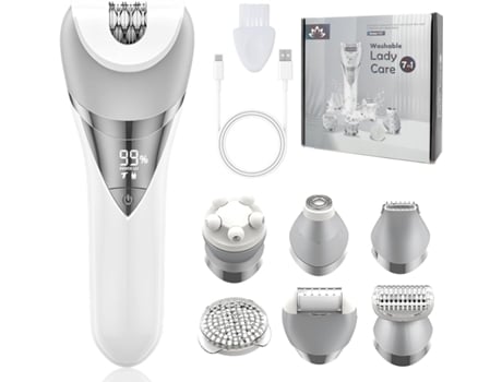 Secadora Elétrica Feminina, 7 Em 1, Sem Fio, 2 Velocidades, Visor Led, Recarregável, Para Uso Seco E Molhado.