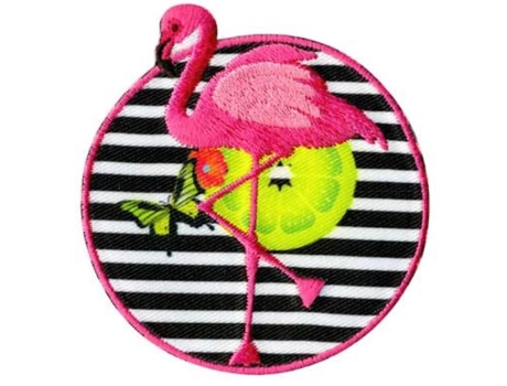 Ecusson Termocolante Flamingo Rosa 6x6cm Mediac