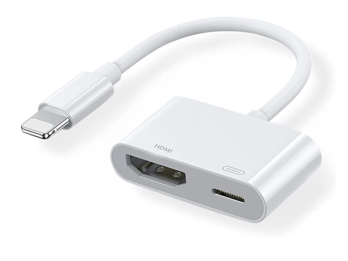 Adaptador Hdmi Para Iphone Para Tv Hdmi1211-y8 Branco*