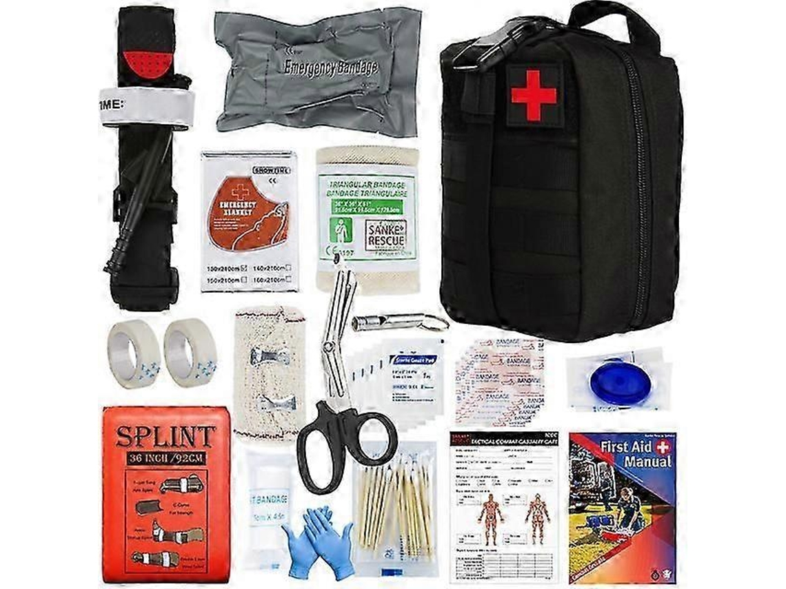 Equipamento De Sobrevivência Ao Ar Livre Bolsa Kit De Primeiros Socorros De Emergência Médica Torniquete Tático Militar Israel Bandagem Camping Edc