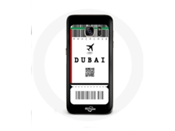 Capa para Samsung Galaxy S6 bilhete de avião Dubai