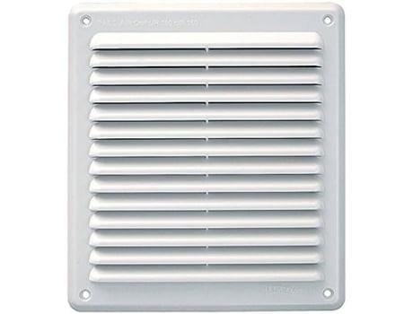Grelha Aparafusada 204X230 Pvc Branco com Rede Mosquiteira Passagem de Ar 180Cm2 LA VENTILAZIONE