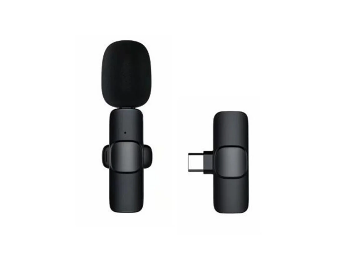 Microfone de Lapela Sem Fio com Redução de Ruído para Iphone Ipad Android Pc para Gravação de Entrevista em Vlog Ao Vivo