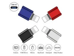 Adaptador Otg para Iphone para Iphone 11 X 8 7 6 Plus Ipad Air Pro Mini para Usb Flash Drive Mouse Leitor de Cartão Keyboard Metal 3.0