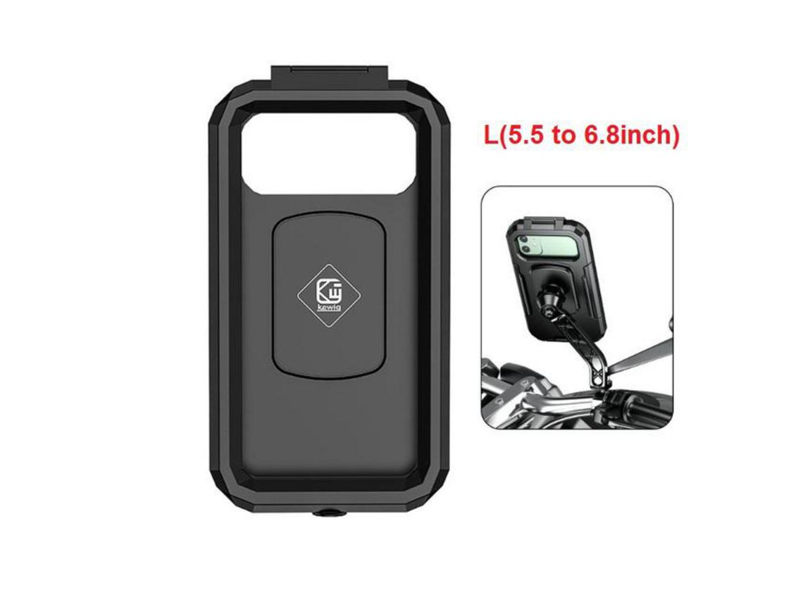 Suporte para Telefone de Bicicleta À Prova D'Água Guiador de Motocicleta Espelho Retrovisor Suporte Suporte para Telefone de 4,7 a 6,8 Polegadas