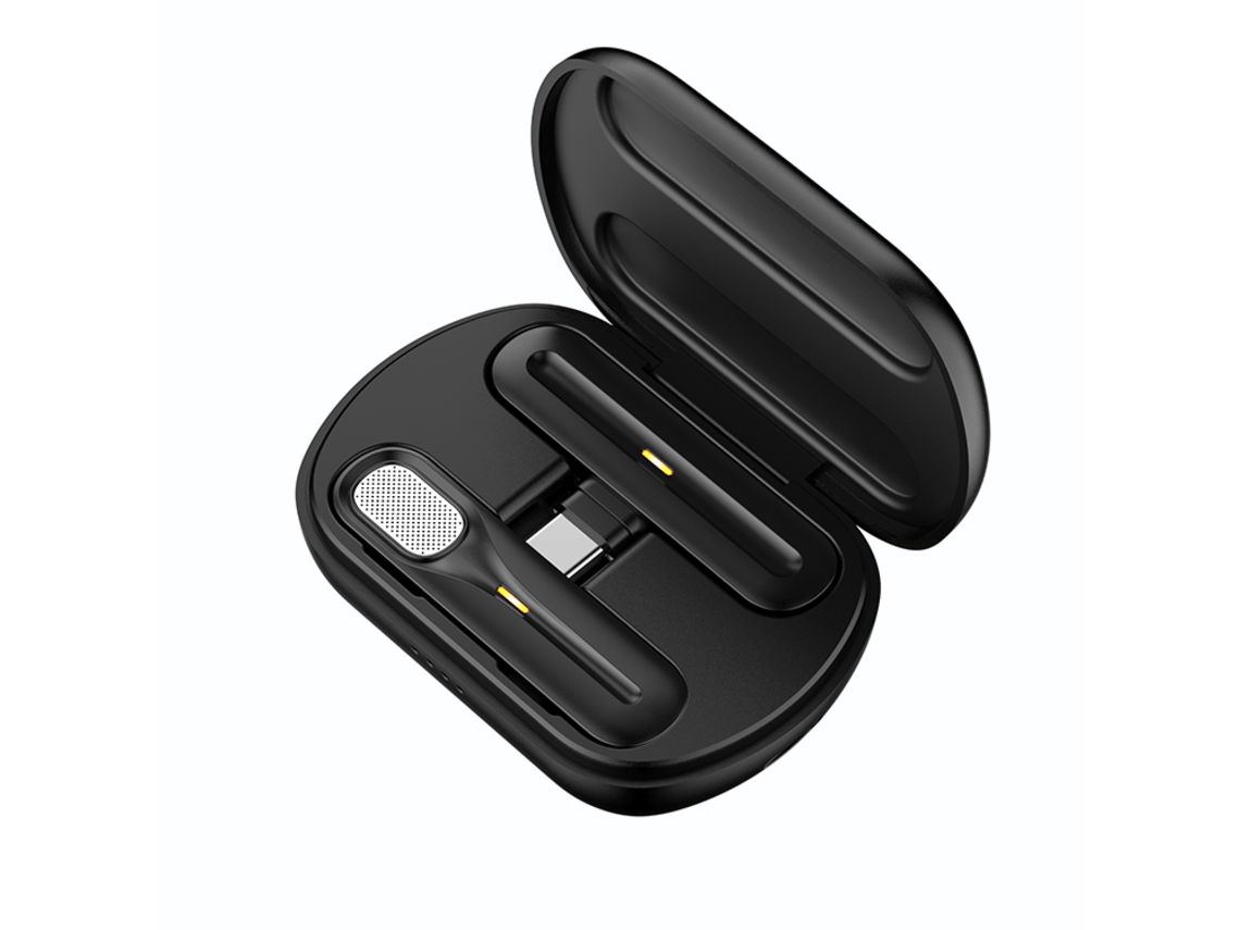 Microfone de Lapela Sem Fio para Iphone Android Mini Microfone de Lapela Áudio Portátil Mini Microfone Estúdio de Gravação de Vídeo