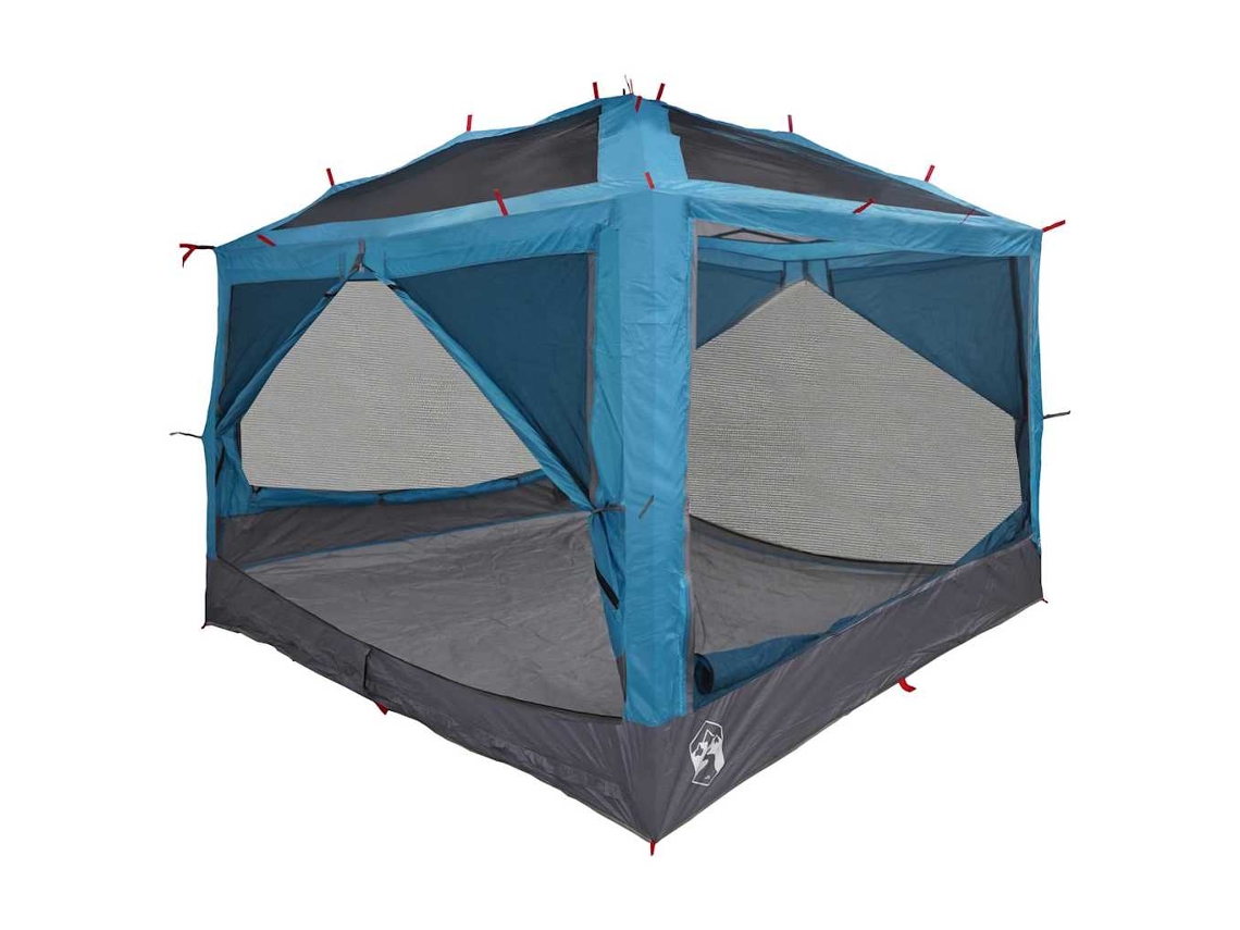 Conjunto 1 Tenda Interior Vidaxl Azul Tafetá (300 X 300 X 250 Cm)