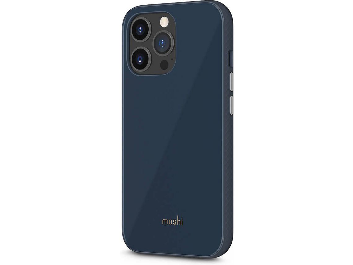 Capa iPhone 13 Pro MOSHI iGlaze Azul
