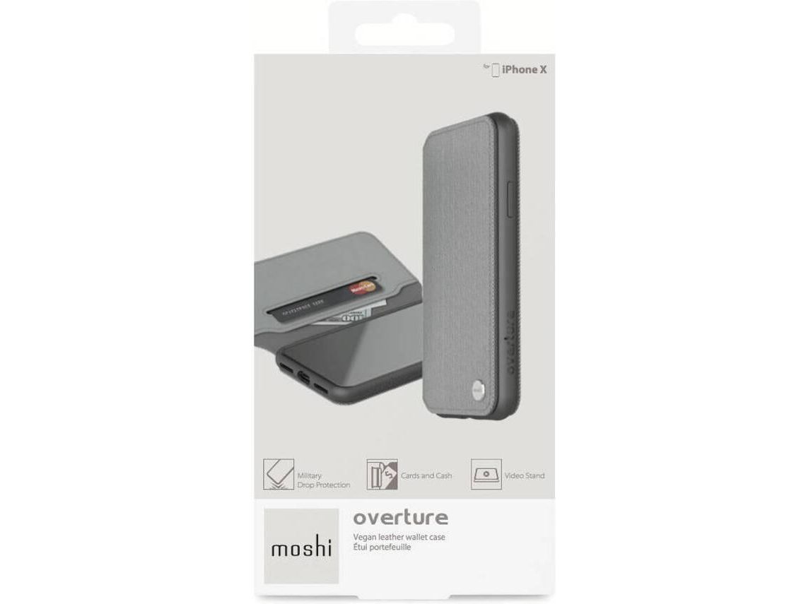 Capa iPhone XR MOSHI Overture Cinza