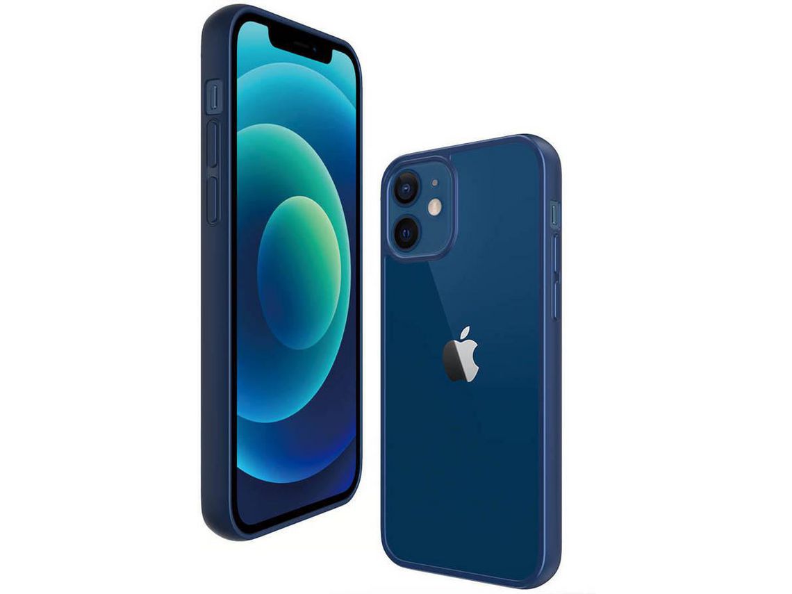 Capa iPhone 12 Mini PANZERGLASS Clear Case Azul