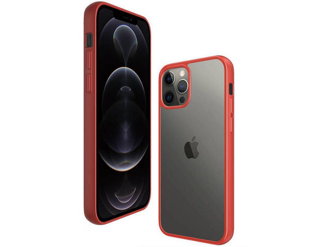 Capa iPhone 12 Pro Max PANZERGLASS Clear Case Vermelho