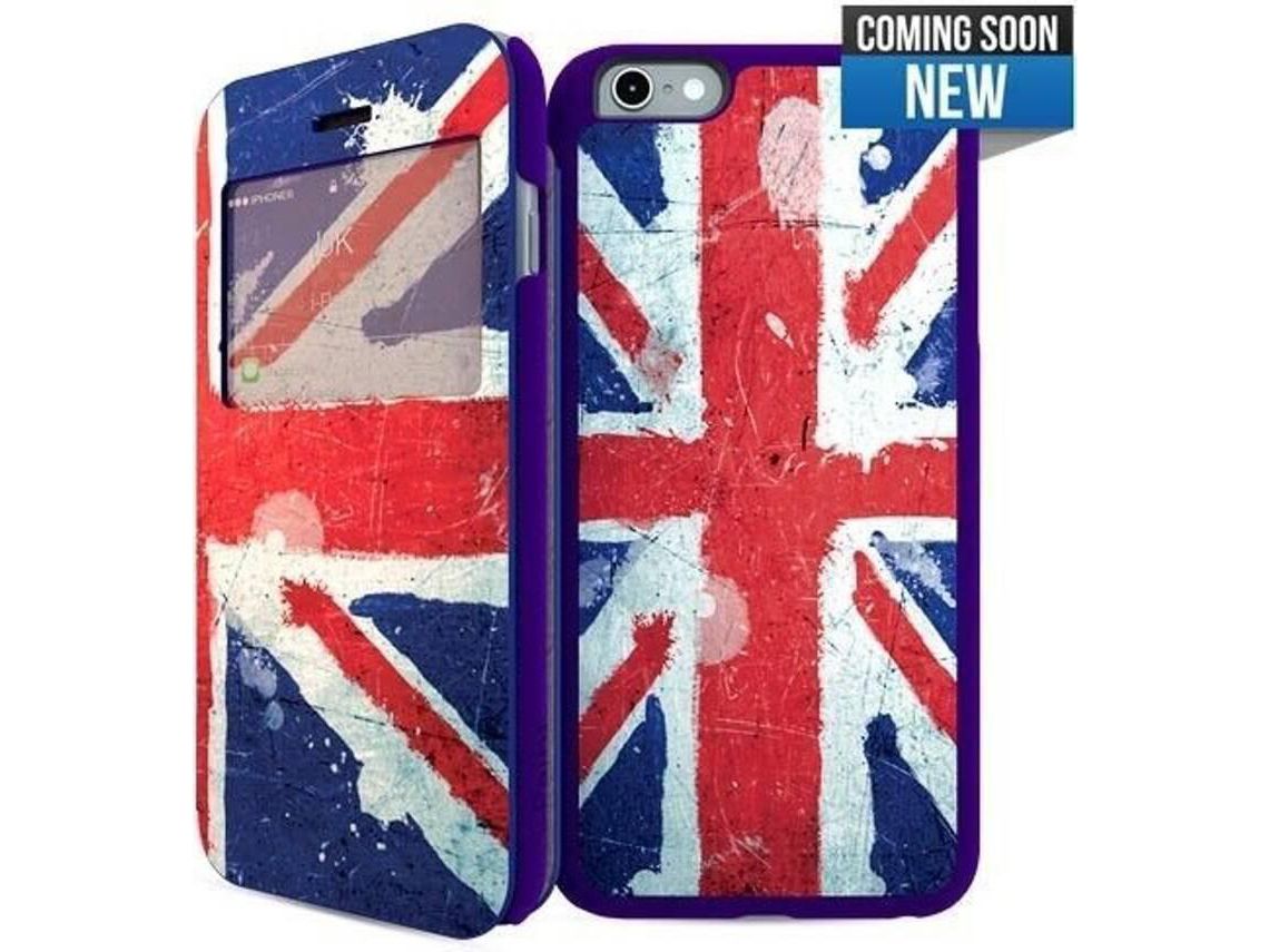 Capa iPhone 6, 6s, 7, 8 I-PAINT Double UK Azul