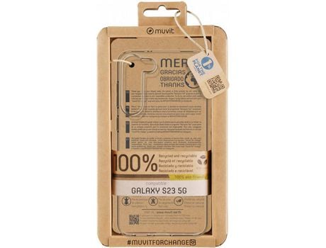 Capa Samsung S23 5G MUVIT FOR CHANG Transparente