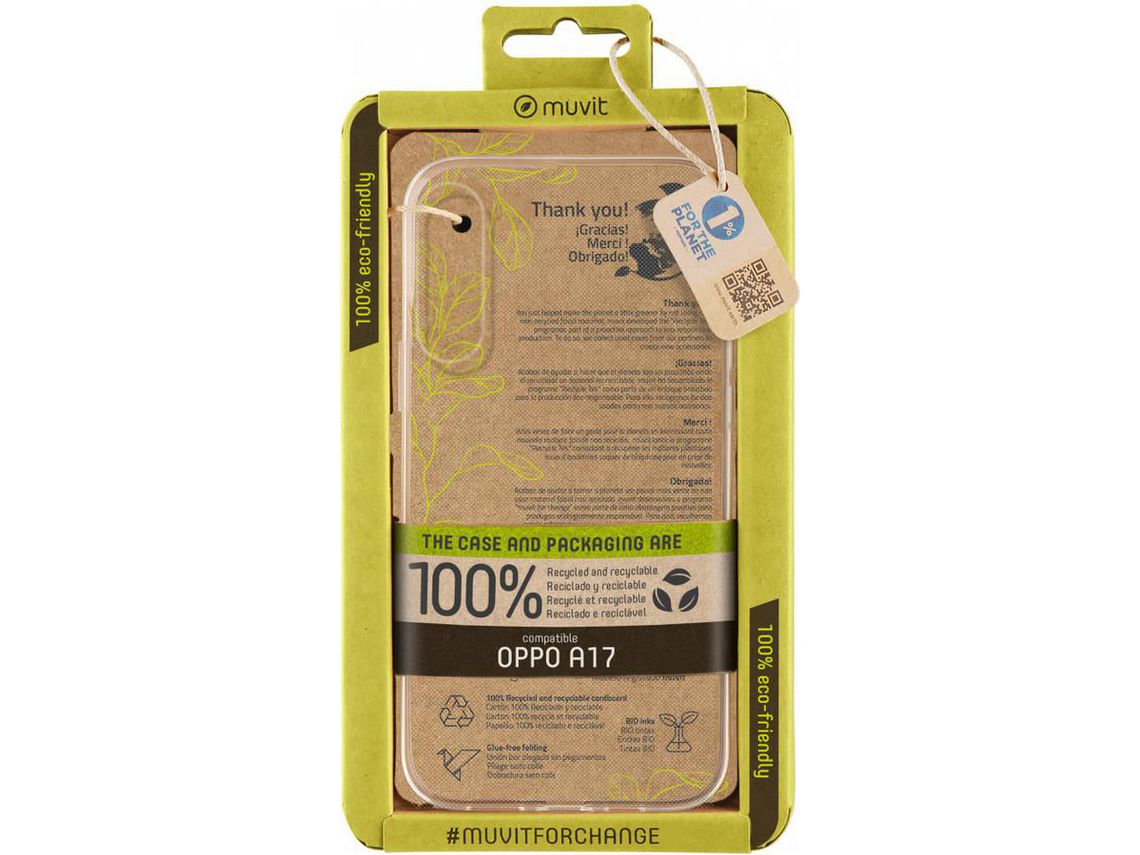 Capa Oppo Oppo A17 MUVIT Transparente