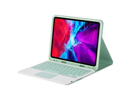 Capa e Teclado Bluetooth YKCLOUD Ps97C para 2018&2017iPad/Pro9.7/Air2 (Inglês - Verde)