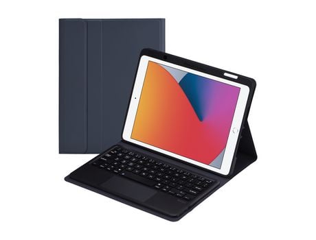 Capa e Teclado Bluetooth YKCLOUD B3012C para iPad 10.22021/2020/2019/iPad Air 10.5/iPad Pro10.5 (Inglês - Preto)