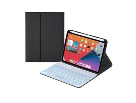 Capa e Teclado Bluetooth YKCLOUD Hy006D para iPad Mini6 (Inglês - Preto)