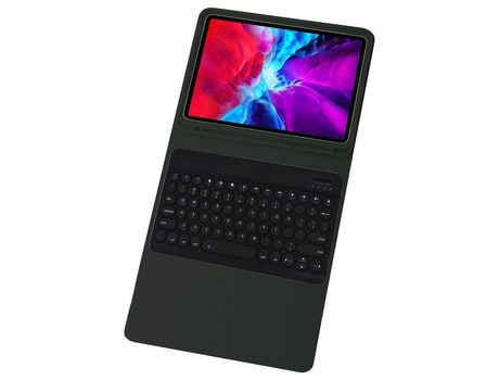 Capa e Teclado Bluetooth YKCLOUD Ym11 para iPad Air4 2020 10.9/iPad Pro112021/2020/2018 (Inglês - Preto)