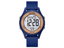 Relógio Eletrônico Multifuncional Skmei 1758 Com Visor Digital Led, Pulseira De Silicone Luminosa E Relógio Eletrônico.