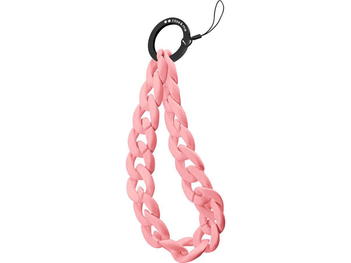 Cordão Corrente Silicone SBS Rosa