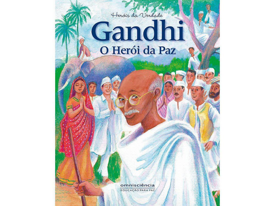 Livro Gandhi O Herói Da Paz de Ligia Miragaia / Maeve Vida (Português-brasil)