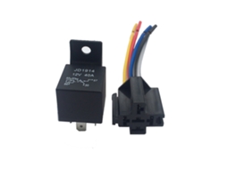 Relé Automotivo HKJ 12V 40A SPDT com socket para veículos