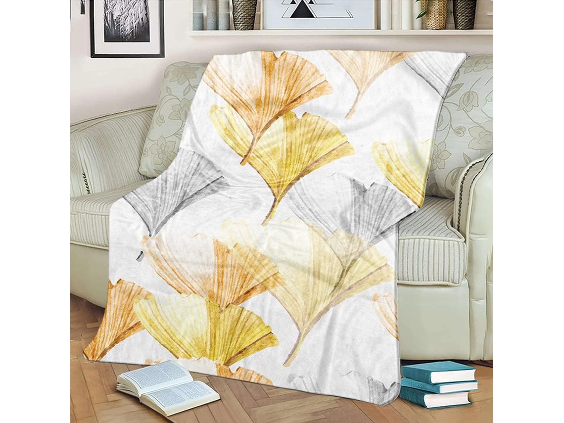 Manta de Verão Macia e Fofa Fansu em Microfibra Lã Flanela com Estampa 3d Ideal para Sofá Cama Manter o Corpo