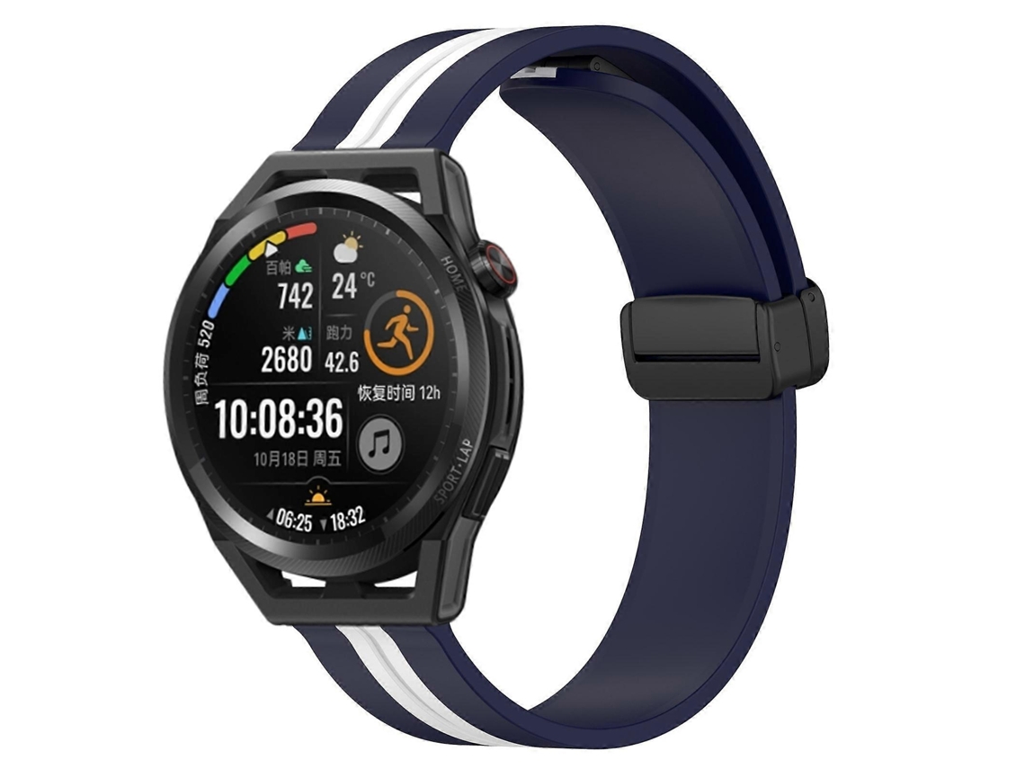 Pulseira De Silicone Dobrável Com Fecho Magnético Para Huawei Watch Gt Runner 22mm