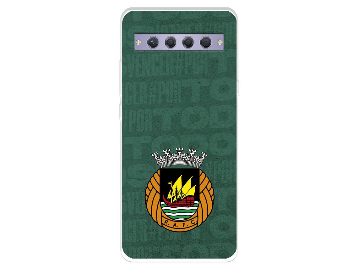 Capa para TCL 10 Plus Del Rio Ave Fc Escudo Fondo Verde Licencia