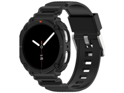 Estojo Para Samsung Galaxy Watch 8 (40mm) - Cor Sólida Com Bracelete De Tpu Integrada - Preta