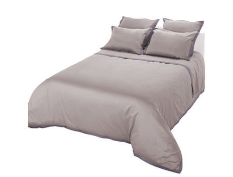 Capa de Edredão bicolor DEEP Lilás 240x220cm — 100% Algodão Cetim